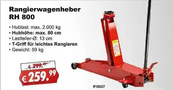 Stabilo Fachmarkt Rangierwagenheber Rh 800 Vdema Angebot