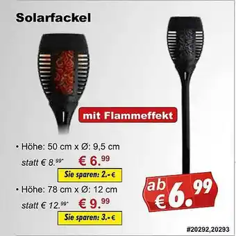 Stabilo Fachmarkt Solarfackel Angebot