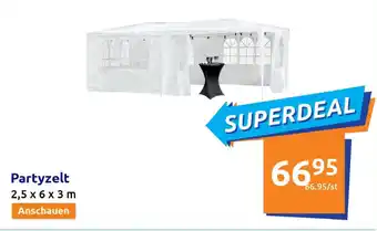 Action Partyzelt 2,5 x 6 x 3 m Angebot