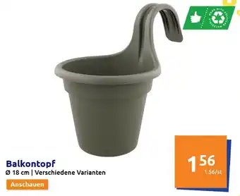 Action Balkontopf 18 cm Angebot