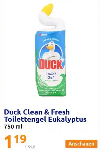 Action Duck Clean & Fresh Toilettengel Eukalyptus 750 ml Angebot