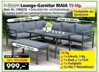 Norma24 Bellavista Lounge-garnitur Maia 15-tlg Angebot