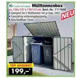 Norma24 Garten & Freizeit Mülltonnenbox Angebot