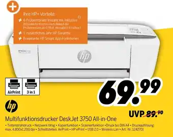 MEDIMAX HP Multifunktionsdrucker DeskJet 3750 All in One Angebot