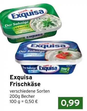 CAP Markt Exquisa Frischkäse 200g Becher Angebot