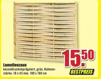 B1 Discount Baumarkt Lamellenzaun Angebot