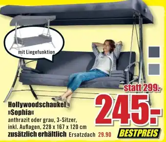 B1 Discount Baumarkt Hollywoodschaukel Sophia Angebot