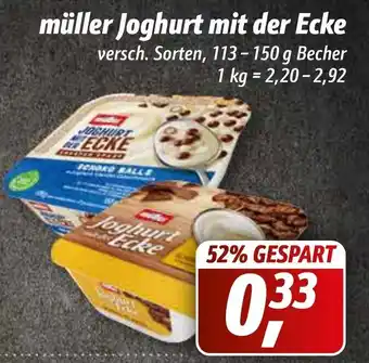 Simmel Müller Joghurt mit der Ecke 113-150g Becher Angebot