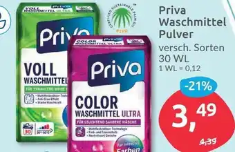 Budni Priva Waschmittel Pulver 30 WL Angebot