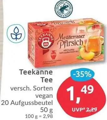 Budni Teekanne Tee 50 g Angebot