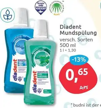 Budni Diadent Mundspülung 500 ml Angebot