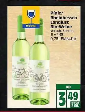 Edeka Pfalz-rheinhessen Landlust Bio-weine Angebot