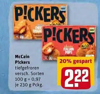 REWE Kaufpark Mccain P!ckers Angebot