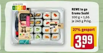 REWE Kaufpark Rewe To Go Erumu Sushi Angebot