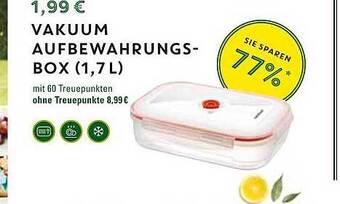 WEZ Vakuum Aufbewahrungsbox (1,7 L) Angebot