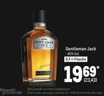 METRO Gentleman Jack Angebot