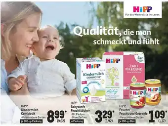 METRO Hipp Kindermilch Combiotik, Hipp Babysanft Feuchttücher, Hipp Frucht-frucht Und Getreide Angebot