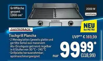 METRO Gastroback Tischgrill Plancha Angebot