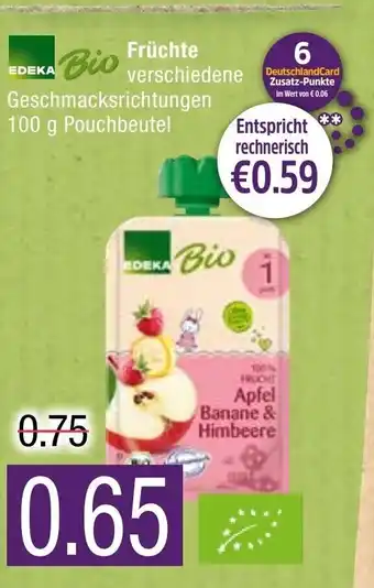 Marktkauf Edeka Bio Fruchte 100g Angebot