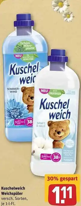 REWE Kuschelweich Weichspüler Angebot