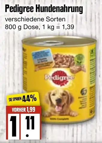 Edeka Frischemarkt Pedigree Hundenahrung 800g Dose Angebot