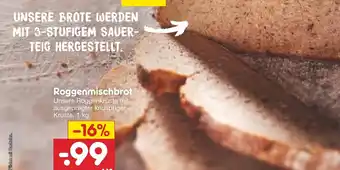 Netto Marken-Discount Roggenmischbrot 1 kg Angebot