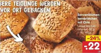 Netto Marken-Discount Sonnenblumenkernbrötchen 80 g Angebot