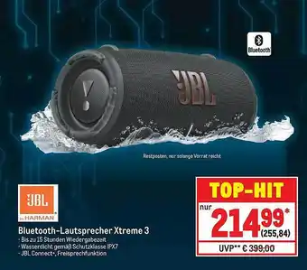 METRO Jbl Bluetooth Lautsprecher Xtreme3 Angebot