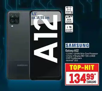 METRO Samsung Galaxy A12 Smartphone Angebot