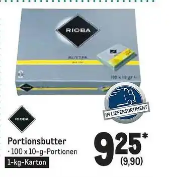 METRO Portionsbutter Rioba Angebot