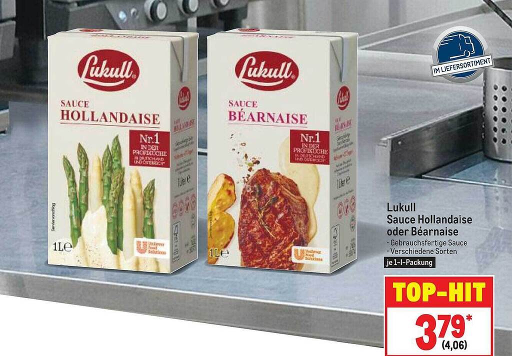 Lukull Sauce Hollandaise Oder Béarnaise Angebot bei METRO