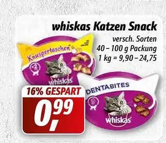 Simmel Whiskas Katzen Snack Angebot