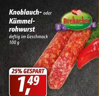 Simmel Drebacher Knoblauch Oder Kümmel Rohwurst Angebot