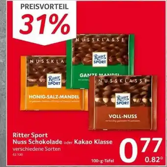 Selgros Ritter Sport Nuss Schokolade Oder Kakao Klasse Angebot