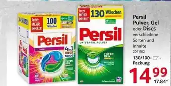 Selgros Persil Pulver, Gel Oder Discs Angebot