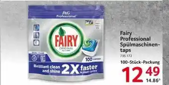 Selgros Fairy Professional Spülmaschinentaps Angebot