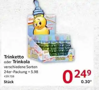 Selgros Trinketto Oder Trinkola Angebot