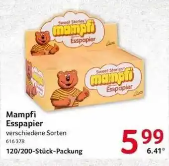 Selgros Mampfi Esspapier Angebot