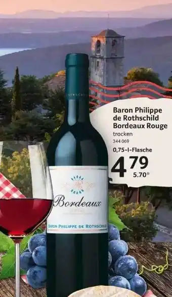 Selgros Baron Philippe De Rothschild Bordeaux Rouge Angebot