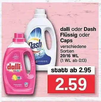 Famila Nord West Dalli Oder Dash Flüssig Oder Caps Angebot