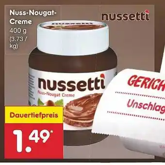 Netto Marken-Discount Nussetti Nuss-nougat-creme Angebot