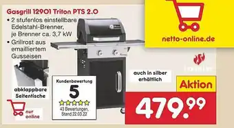 Netto Marken-Discount Gasgrill 129o1 Triton Pts 2.o Angebot