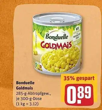 REWE Bonduelle Goldmais Angebot