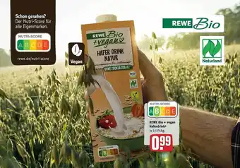 REWE Rewe Bio + Vegan Haferdrink Angebot