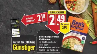 Scheck-in-Center Ben's Langkornreis 10-minuten Auch 20-minuten Angebot