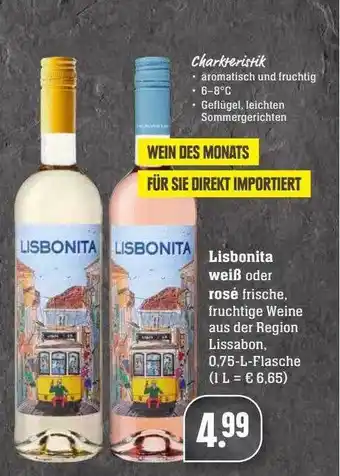 Scheck-in-Center Lisbonita Weiß Oder Rosé Angebot