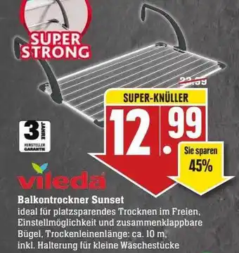 Scheck-in-Center Vileda Balkontrockner Sunset Angebot