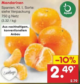 Netto Marken-Discount Mandarinen 750 g Angebot