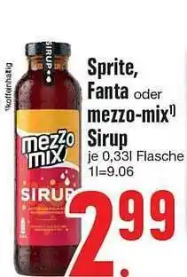 Edeka Sprite Fanta Mezzo-mix Sirup Angebot