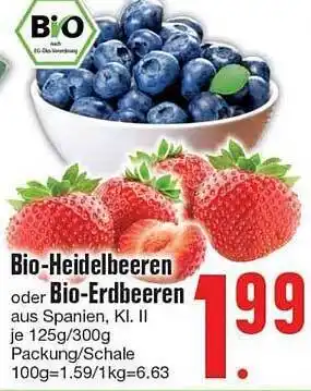 Edeka Bio-heidelbeeren Oder Bio-erdbeeren Angebot